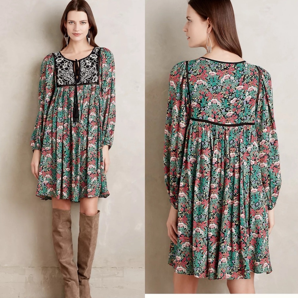 Anthropologie Ottava Peasant Dress Size S